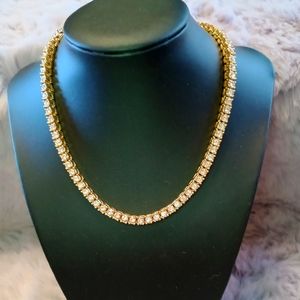 House of Harlow yellow gold over .925 sterling silver cubic zirconia necklace